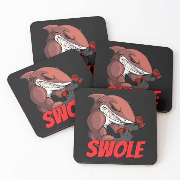 Item preview, Swole Shark loves to Train Hard designed and sold by mkzmerch.