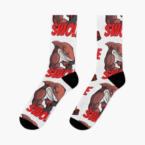 Item preview, Swole Shark loves to Train Hard designed and sold by mkzmerch.