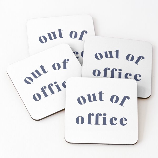 Item preview, Out of Office Slogan Design. Funny Working From Home Quote. Going on Vacation make sure to put your Out of Office On. Navy Blue designed and sold by That Cheeky Tee.