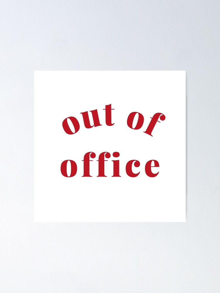 "Out of Office Slogan Design. Funny Working From Home Quote. Going on