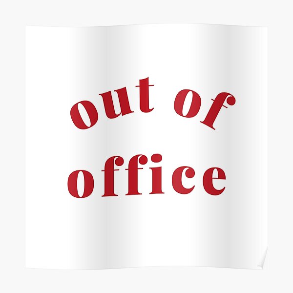 "Out of Office Slogan Design. Funny Working From Home Quote. Going on