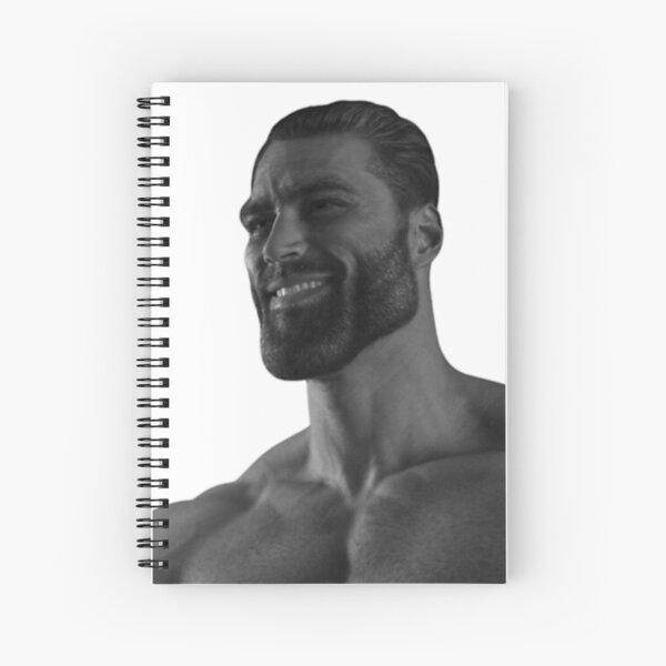 Giga chad, pepe chad, virgin set Spiral Notebook for Sale by T-Look