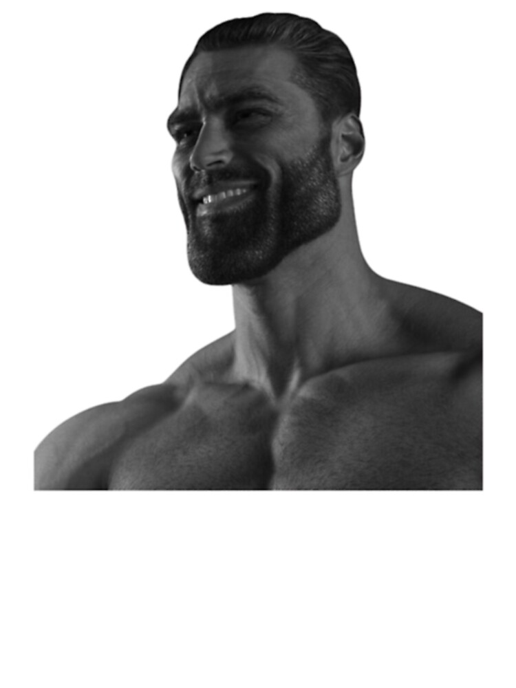 Giga Chad: Namaste - Giga Chad Face Meme