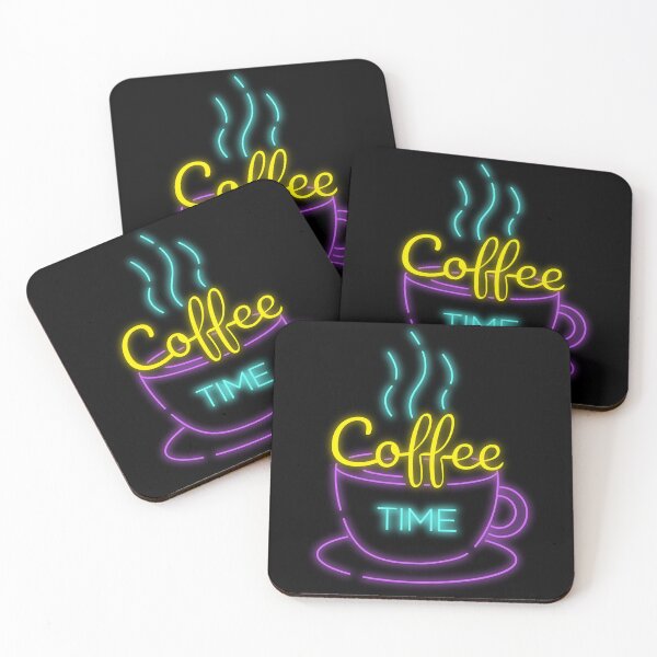Item preview, Hora del café Luces de neón designed and sold by AmyJoDesigns.