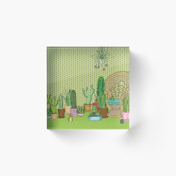 Urban Jungle Acrylic Block