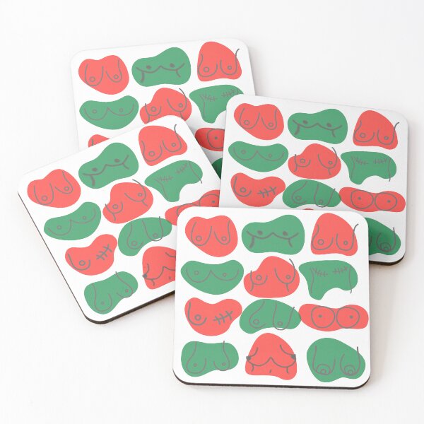 Item preview, MERRY TITSMAS! | CHRISTMAS COLORED BOOBS designed and sold by Festive Feminist.