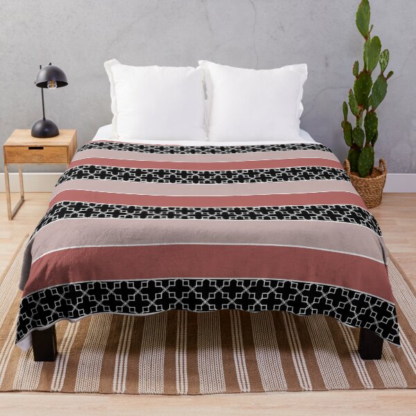 Item preview, Brown black striped patchwork designed and sold by fuzzyfox.