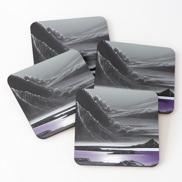 Item preview, Moonlight Mountains Mystic Purple Lake  designed and sold by deniselynnimage.