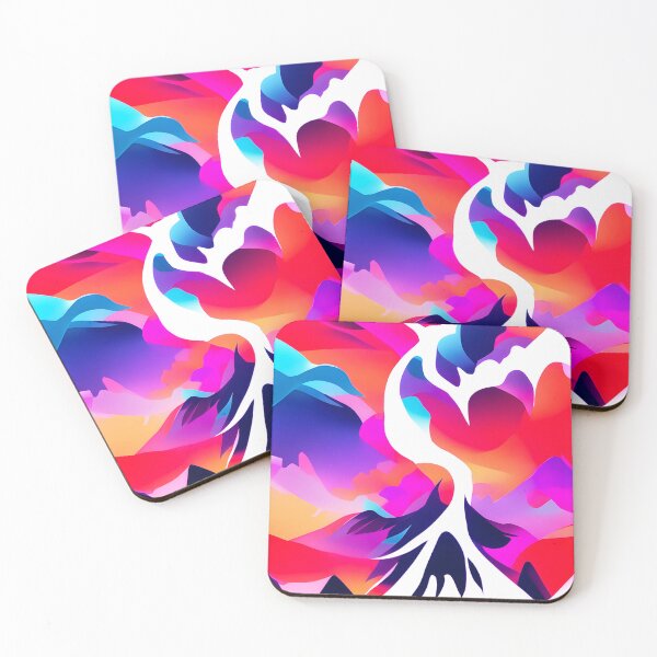 Item preview, White Volcanic Ashes Neon Abstract Pattern designed and sold by nelloryn.