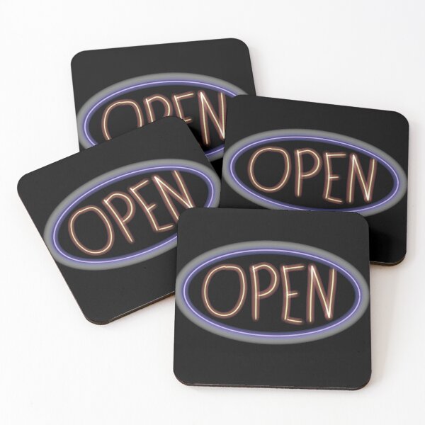 Item preview, open neon sign designed and sold by Budibabe.
