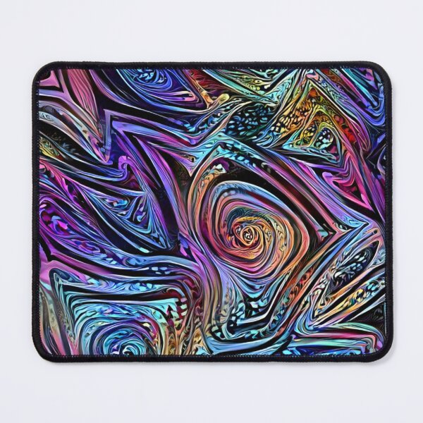 Item preview, Trippy Warped Triangles Abstract in Cool Colors designed and sold by ittybittyowl.