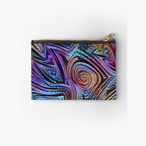 Item preview, Trippy Warped Triangles Abstract in Cool Colors designed and sold by ittybittyowl.