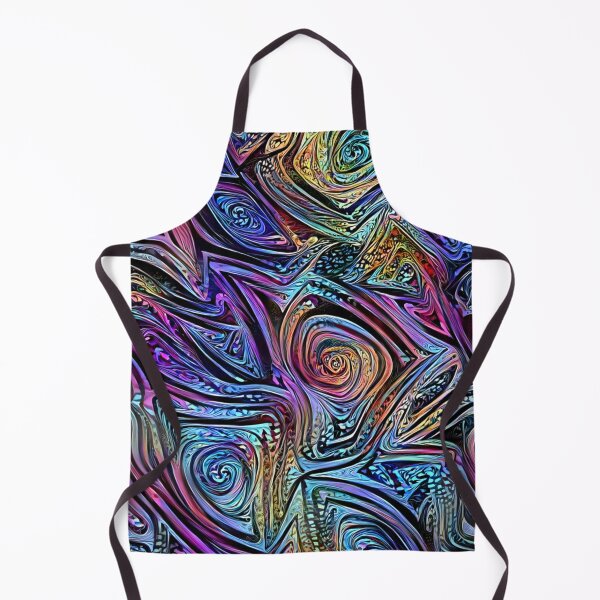 Item preview, Trippy Warped Triangles Abstract in Cool Colors designed and sold by ittybittyowl.