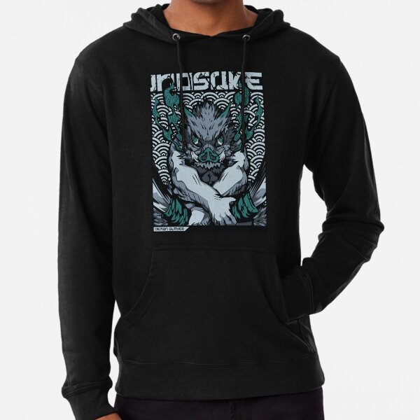 Inosuke-Dämonentöter-T-Shirt Leichter Hoodie