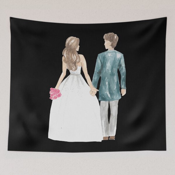 Item preview, Wedding couple love bride painting, Romatic love designed and sold by MyTrueLove.