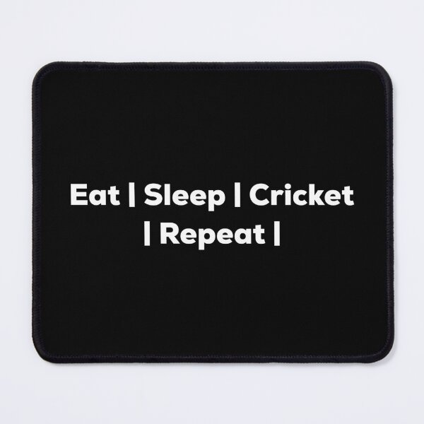 Item preview, Eat Sleep Cricket Repeat designed and sold by So Witcasm ?.