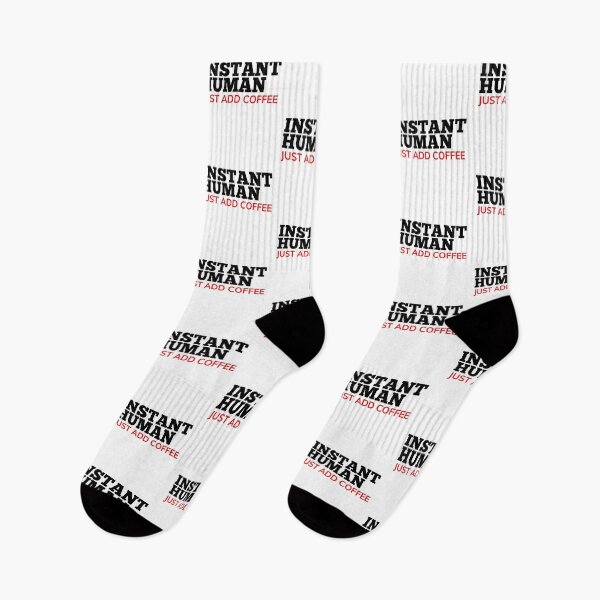 Item preview, Instant Human Just Add Coffee. Funny Coffee Lover Gift. Black and Red designed and sold by That Cheeky Tee.