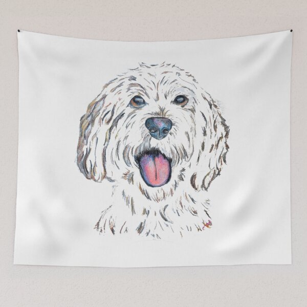 Item preview, doodle doggy face designed and sold by CanDo20.