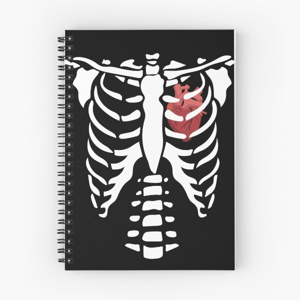 Item preview, Skeleton Rib Cage with Heart Halloween Cool designed and sold by AmphoraGhost.