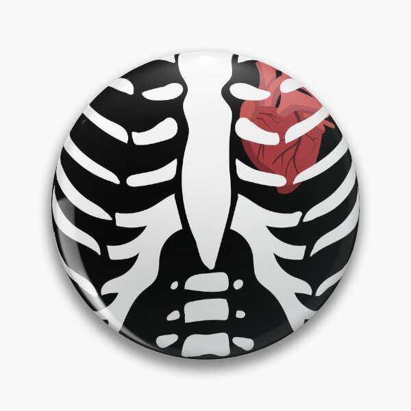 Item preview, Skeleton Rib Cage with Heart Halloween Cool designed and sold by AmphoraGhost.