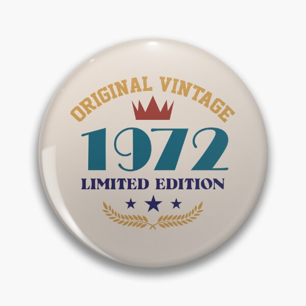 Item preview, Original Vintage 1972 Birthyear Limited Edition Typography designed and sold by bolimj.