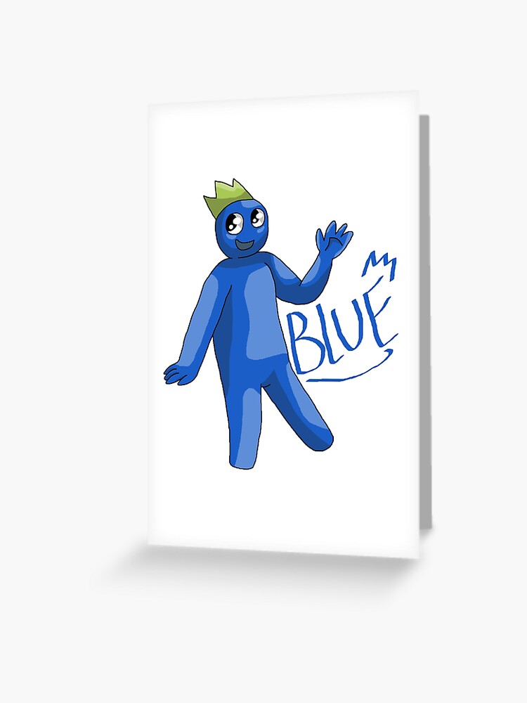 Rainbow friends cute blue baby | Greeting Card