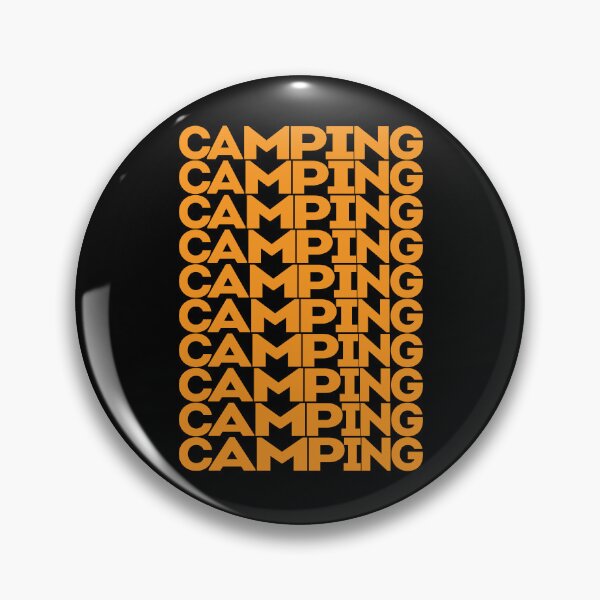 Item preview, Camping in orange repeated text designed and sold by hockeng.