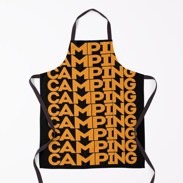 Item preview, Camping in orange repeated text designed and sold by hockeng.
