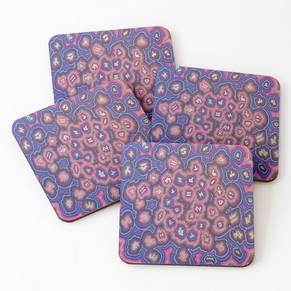 Item preview, Zen Doodle Astrology Dark Night designed and sold by Sarah Kurdila.