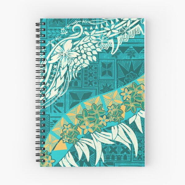 Item preview, Vintage Teal Tribal Hawaiian - Samoan - Polynesian Teal Tribal Print  designed and sold by sunnthreads.
