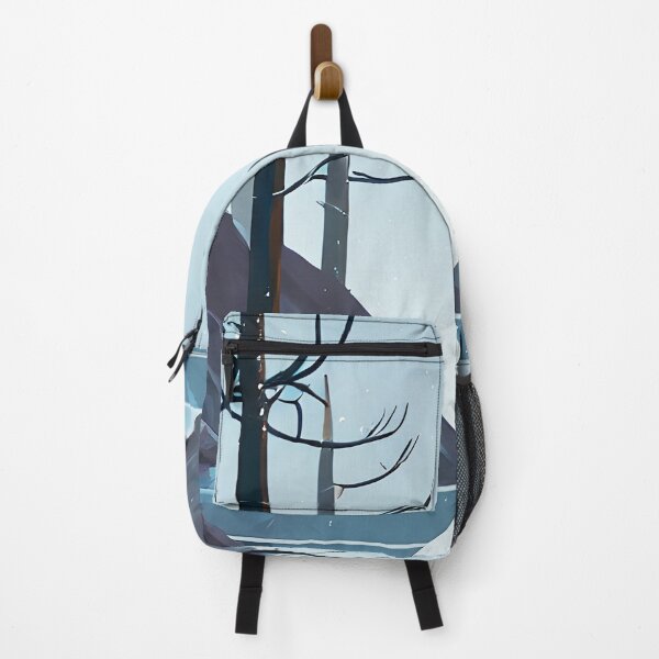 Item preview, Dried Winter Trees on the Freezing Lake - Cartoon Landscape Art designed and sold by nelloryn.