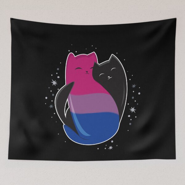 Item preview, Bisexual Cat LGBT Pride Flag designed and sold by Clara Hollins.