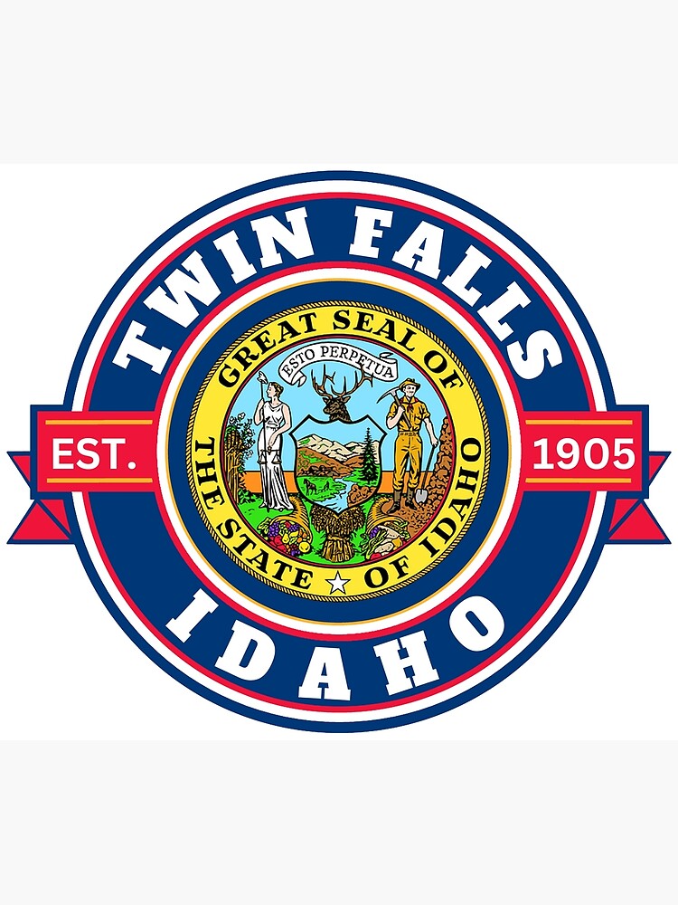 "Twin Falls Idaho Seal" Poster for Sale by FLCdesigns Redbubble