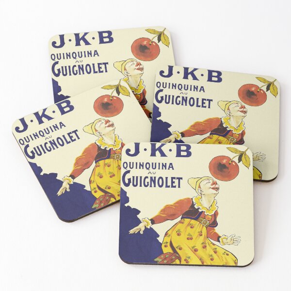 Item preview, JKB QUINQUINA au GUIGNOLET 1900 Vintage Art Poster Advertising by Eugene Oge designed and sold by retroposters.