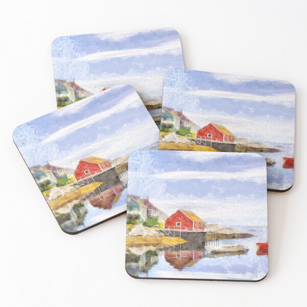Item preview, Peggy's Cove on a Summer's Day designed and sold by Nadeasart.