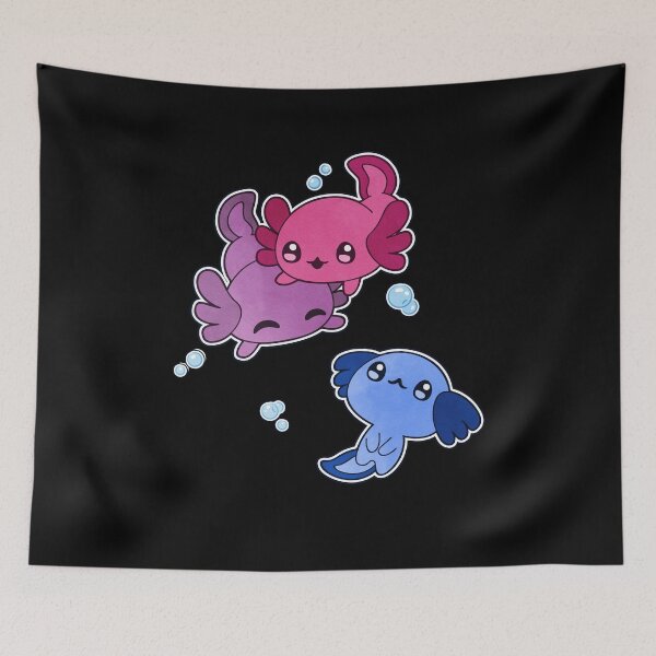 Item preview, Bisexual Axolotl LGBT Pride Flag designed and sold by Clara Hollins.