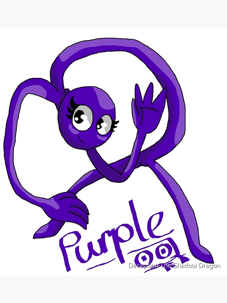 Purple Rainbow Friend Sticker for Sale by TheBullishRhino in 2023