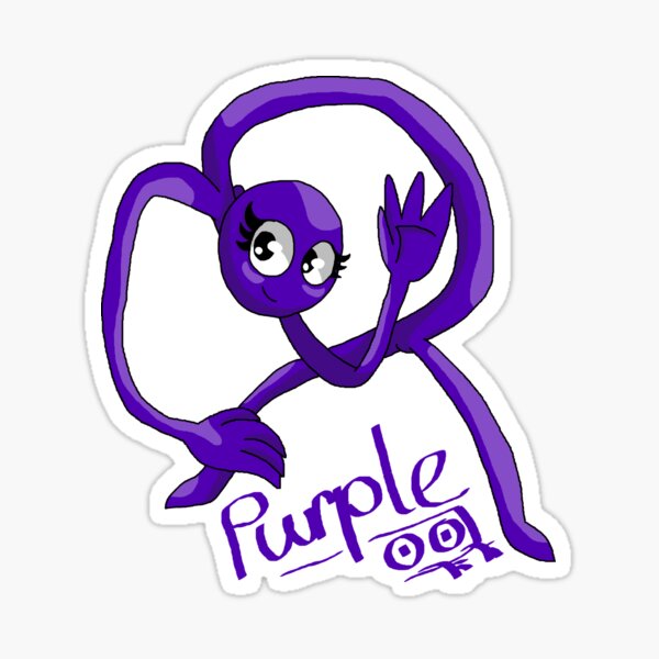 Purple Rainbow Friends Sticker - Purple Rainbow Friends - Discover