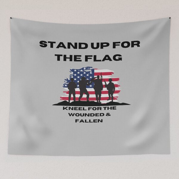Item preview, Stand up for the Flag and kneel for the wounded and fallen designed and sold by PerezStoreArt.