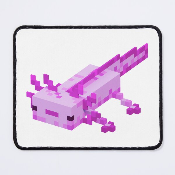 Item preview, Cute Pink Axolotl Kawaii Voxel 3d designed and sold by Si Pakne.