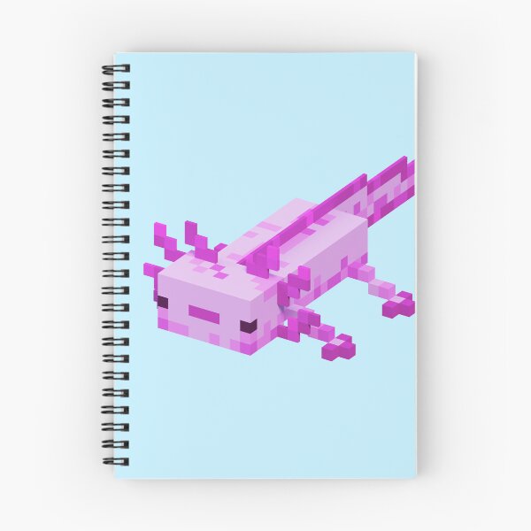 Item preview, Cute Pink Axolotl Kawaii Voxel 3d designed and sold by Si Pakne.