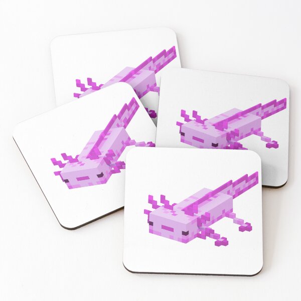 Item preview, Cute Pink Axolotl Kawaii Voxel 3d designed and sold by Si Pakne.