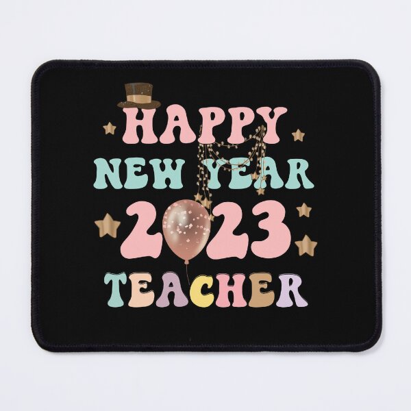 Item preview, Happy New Year 2023 Teacher Glitter Pink Balloons designed and sold by Karry-Pat.
