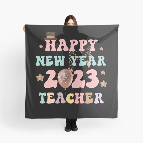 Item preview, Happy New Year 2023 Teacher Glitter Pink Balloons designed and sold by Karry-Pat.