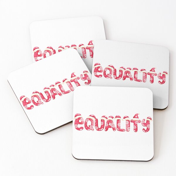 Item preview, EQUALITY | CHRISTMAS FONT EQUAL RIGHTS FOR ALL designed and sold by Festive Feminist.