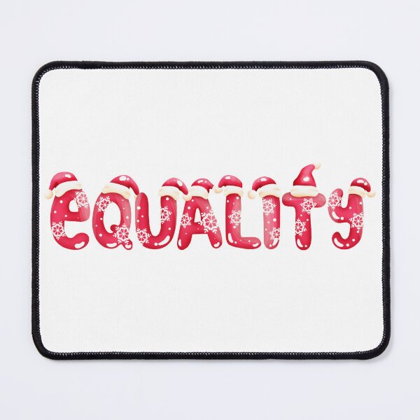 Item preview, EQUALITY | CHRISTMAS FONT EQUAL RIGHTS FOR ALL designed and sold by Festive Feminist.