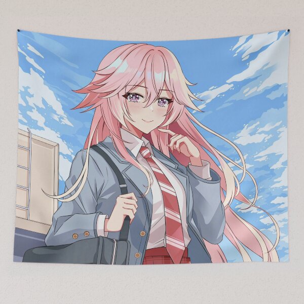Item preview, High School Girl Yae Miko Genshin Impact designed and sold by genshinwaifus.