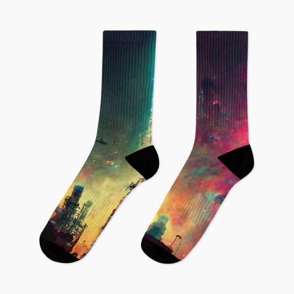 Item preview, Psychedelic cyber city 3 designed and sold by Daramacus.