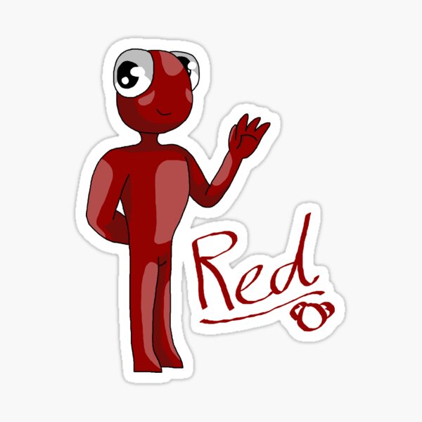 Rainbow Friend Red Sticker - Rainbow friend red - Discover & Share GIFs