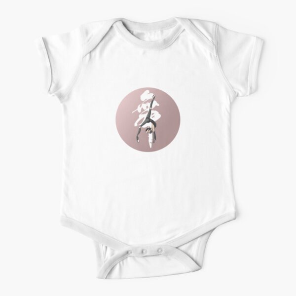Ballerina Ninja Warrior Short Sleeve Baby One-Piece